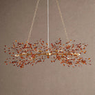 Fiore Linear Chandelier 43" 51" 68"W - Brass/Amber43"Blushlighting