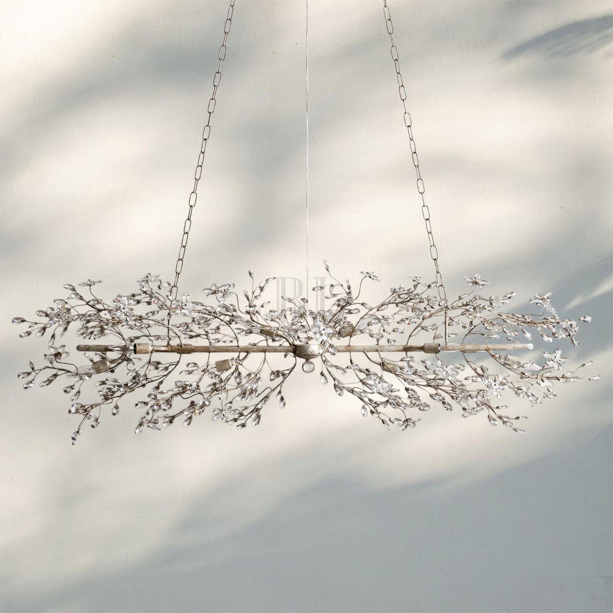 Fiore Linear Chandelier 43" 51" 68"W-