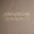 Fiore Oval Chandelier 62'' 74'' - 62"GoldBlushlighting