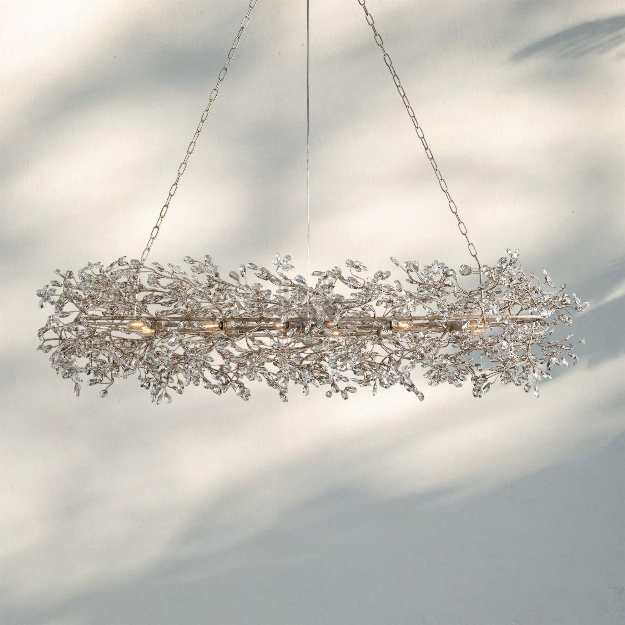Fiore Oval Chandelier 62'' 74''-