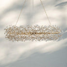 Fiore Oval Chandelier 62'' 74'' - 74"SilverBlushlighting