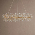 Fiore Oval Chandelier 62'' 74'' - 74"GoldBlushlighting
