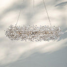 Fiore Oval Chandelier 62'' 74'' - 74"SilverBlushlighting