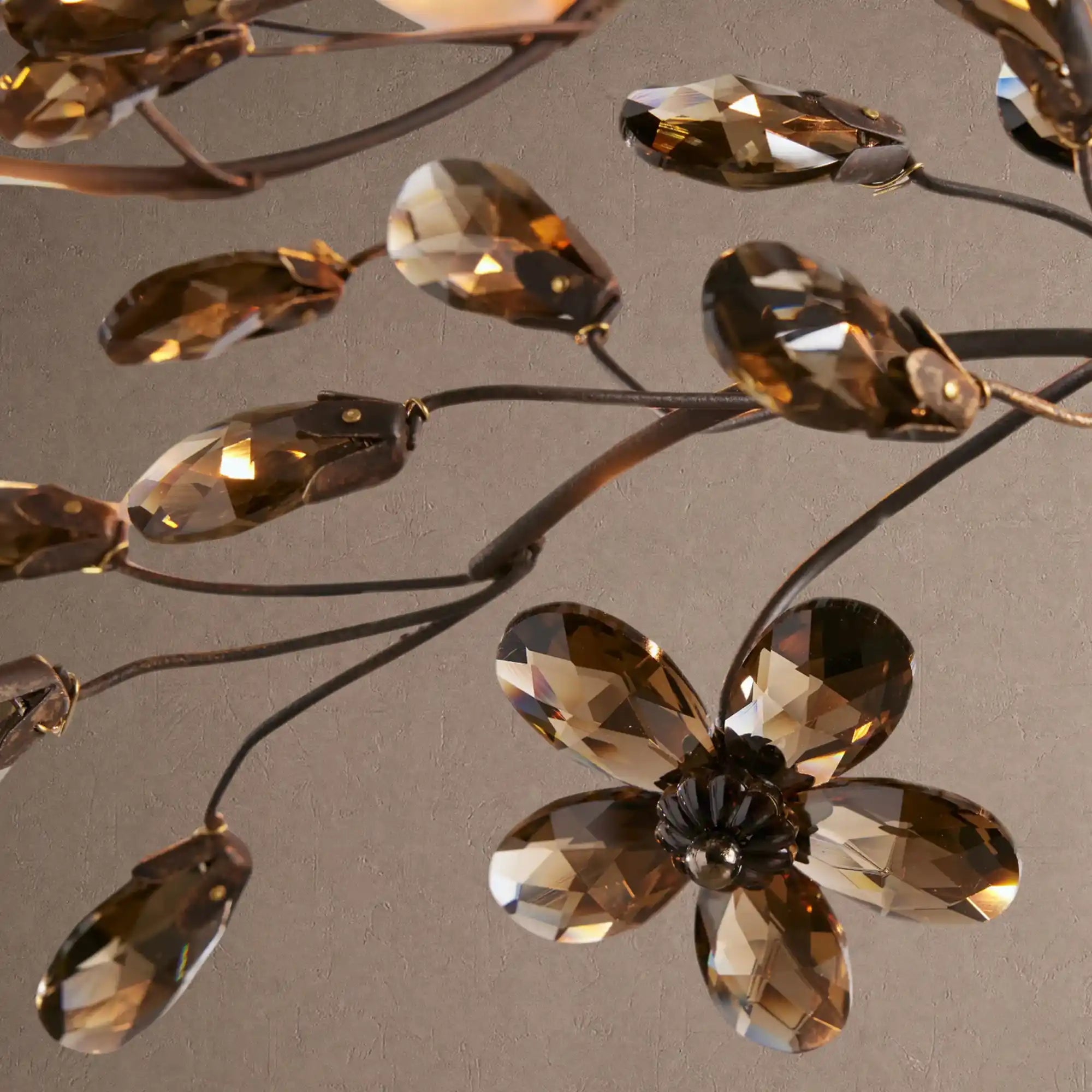 Fiore Oval Chandelier 62'' 74'' - 74"Black/SmokeBlushlighting