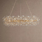 Fiore Oval Chandelier 62'' 74'' - 74"GoldBlushlighting