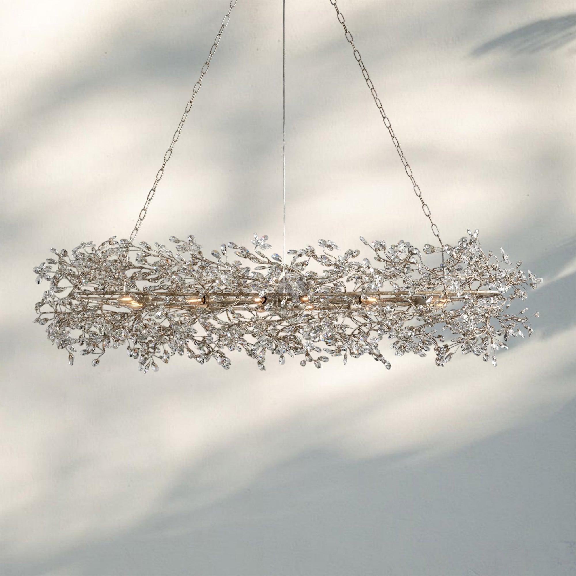 Fiore Oval Chandelier 62'' 74'' - 74"BronzeBlushlighting