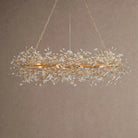 Fiore Oval Chandelier 62'' 74'' - 62"GoldBlushlighting