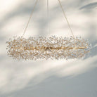 Fiore Oval Chandelier 62'' 74'' - 74"GoldBlushlighting