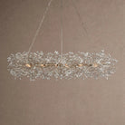 Fiore Oval Chandelier 62'' 74'' - 74"GoldBlushlighting
