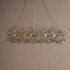 Fiore Oval Chandelier 62'' 74'' - 62"Black/SmokeBlushlighting