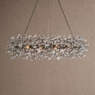 Fiore Oval Chandelier 62'' 74'' - 62"BlackBlushlighting