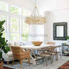 Fiore Oval Chandelier 62'' 74'' - 62"GoldBlushlighting