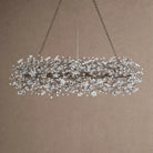 Fiore Oval Chandelier 62'' 74'' - 62"BlackBlushlighting