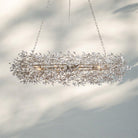 Fiore Oval Chandelier 62'' 74'' - 62"SilverBlushlighting