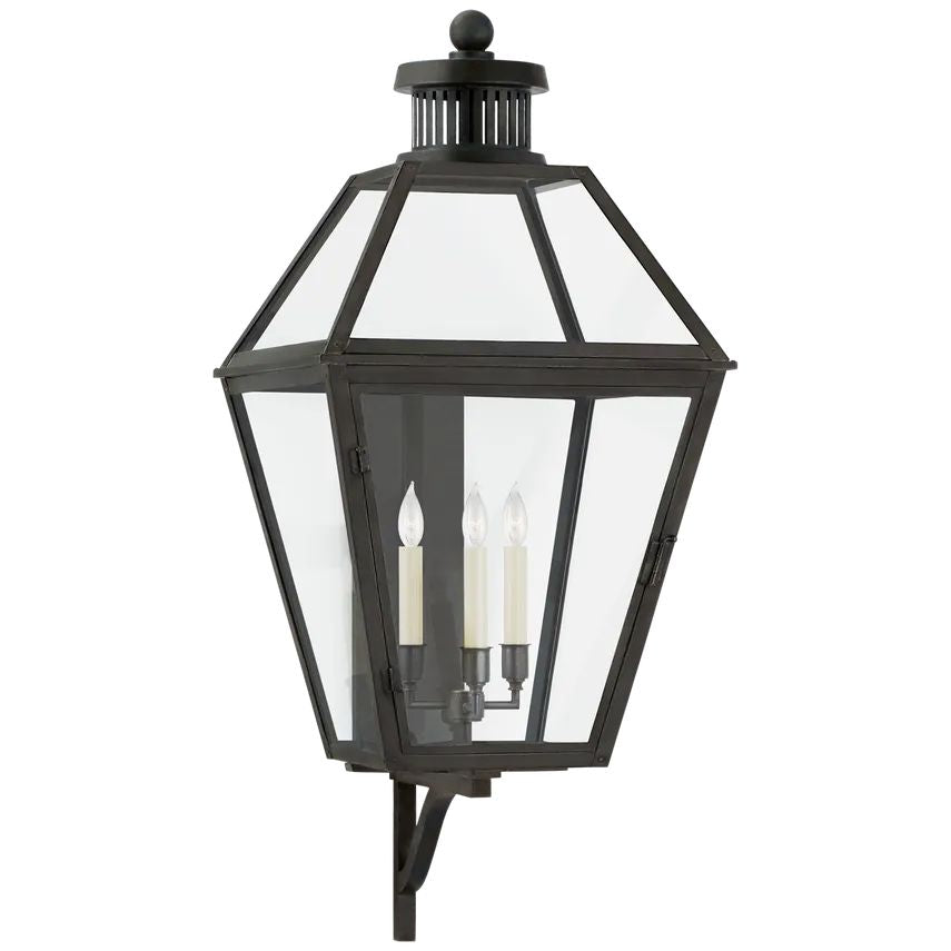 Fitzroy Large Bracketed Ted Lantern Wall Sconce Outdoor-wall sconce for outdoor,wall sconce for garden,wall sconce for restaurant,wall sconce for foyer,wall sconce for bathrooms,wall sconce for kitchen,wall sconce for living room-