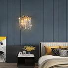 Flake Long Crystal Branch Brass Wall Sconce - W20" X D9" X H26"Blushlighting