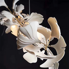 Fleur-de-lis Ceramic Branch Chandelier-Chandeliers-Blushlighting