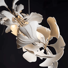 Fleur - de - lis Ceramic Branch Chandelier - Length 150 cm ( 60 in ) x Width 85 cm ( 33.5 in ) x Height 100 cm ( 39.4 in )Blushlighting