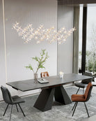 Floating Butterfly Chandelier - Long Canopy L 39.4″ x H 9.8″ x H 59.1″Silver & ClearWarm LightBlushlighting