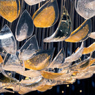 Floating Leaves Chandelier-Chandelier-Blushlighting-Blushlighting
