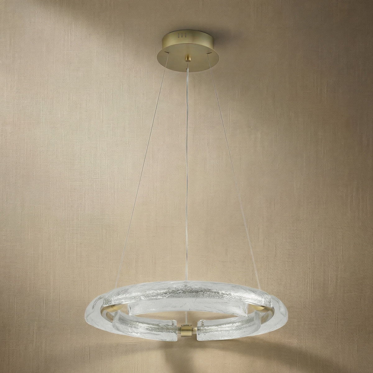 Flora Modern Glass Chandelier - Ø23.6" × H3.1" (Ø60 × H8 cm)Blushlighting