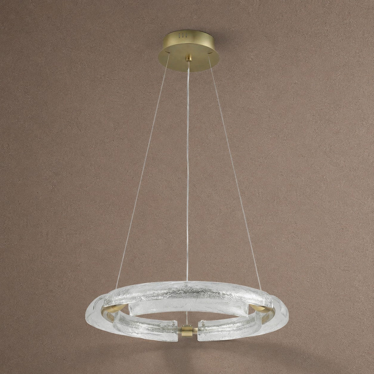 Flora Modern Glass Chandelier - Ø23.6" × H3.1" (Ø60 × H8 cm)Blushlighting