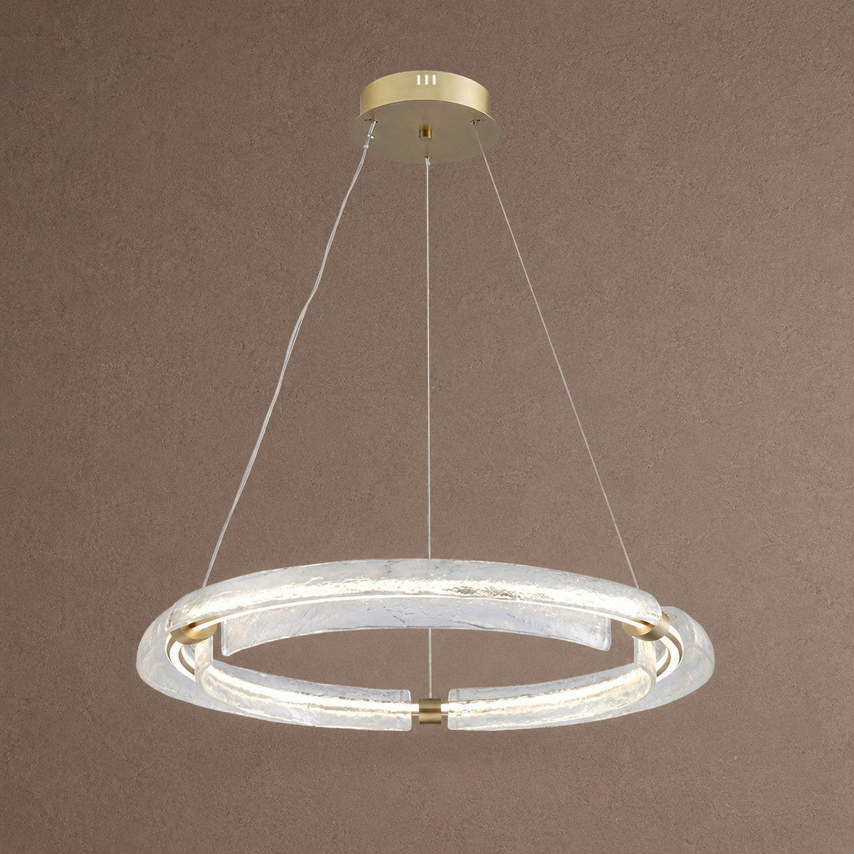 Flora Modern Glass Chandelier - Ø31.5" × H3.1" (Ø80 × H8 cm)Blushlighting
