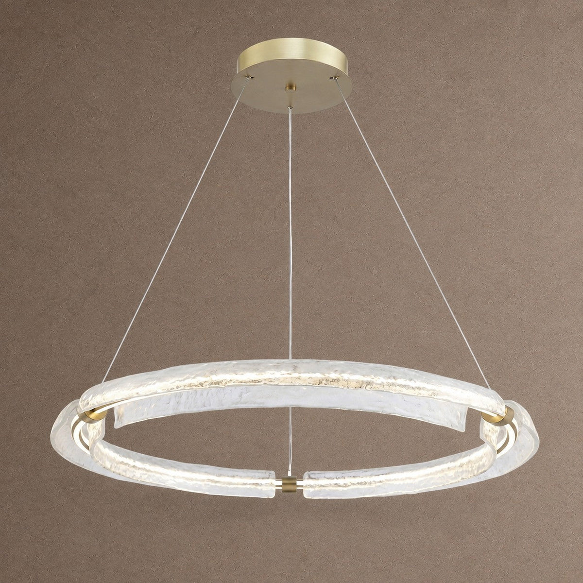 Flora Modern Glass Chandelier - Ø39.4" × H3.1" (Ø100 × H8 cm)Blushlighting
