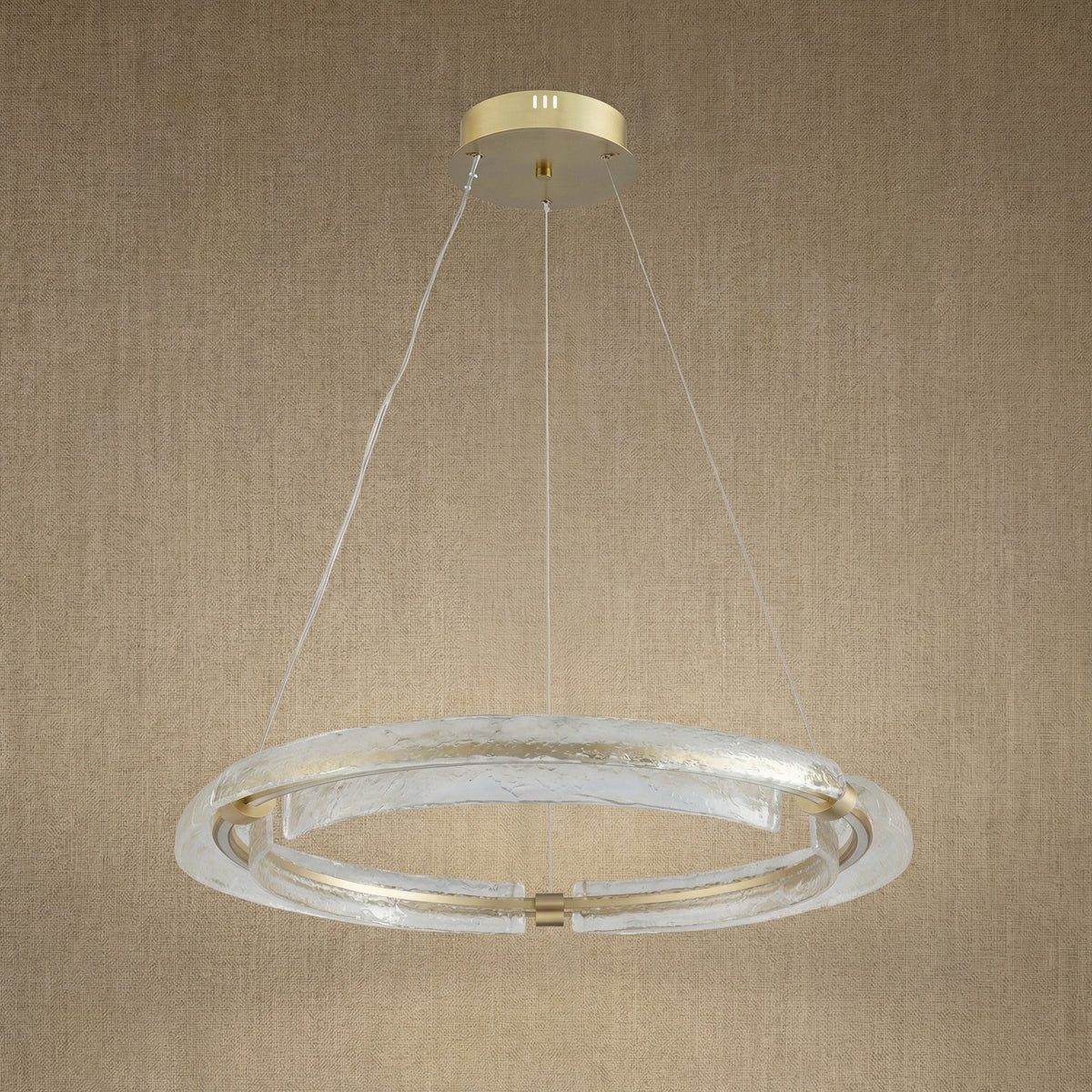 Flora Modern Glass Chandelier - Ø31.5" × H3.1" (Ø80 × H8 cm)Blushlighting
