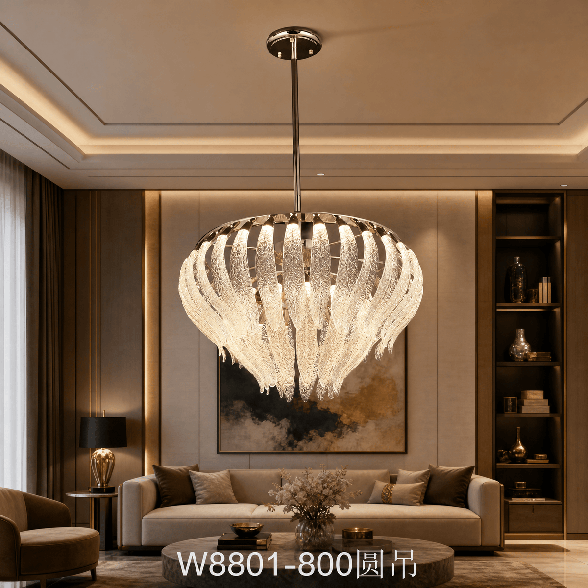 Floral Glory Modern Sculptural Pendant Light - Blushlighting