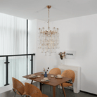 Florenzia Glass Chandelier - ∅ 25.6″ x H 32.6″Clear & GoldBlushlighting