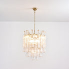 Florenzia Glass Chandelier - ∅ 25.6″ x H 32.6″Clear & GoldBlushlighting