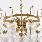 Florenzia Glass Chandelier - ∅ 25.6″ x H 32.6″Clear & GoldBlushlighting