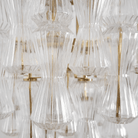 Florenzia Glass Chandelier - ∅ 25.6″ x H 32.6″Clear & GoldBlushlighting