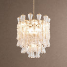 Florenzia Tiered Chandelier - ∅ 25.6″ x H 32.6″Clear & GoldBlushlighting