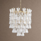 Florenzia Tiered Chandelier - ∅ 25.6″ x H 32.6″Clear & GoldBlushlighting