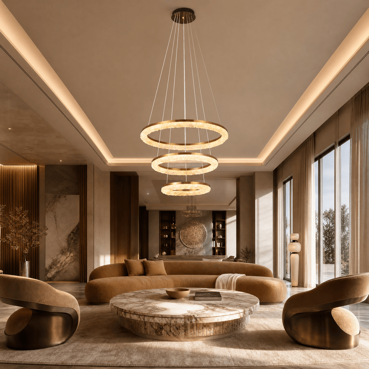 Flourish Modern Sculptural Pendant Light - Blushlighting