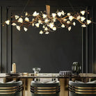 Flower Bloom Branch Brass Chandelier - Brass and WhiteDia 47.2″(120cm) x H 17.7″(45cm)Blushlighting