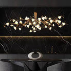 Flower Bloom Branch Brass Chandelier - Brass and WhiteDia 55.1″(140cm) x H 19.7″(50cm)Blushlighting
