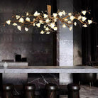 Flower Bloom Branch Brass Chandelier-chandeliers for dining room,chandeliers for stairways,chandeliers for foyer,chandeliers for bedrooms,chandeliers for kitchen,chandeliers for living room-Blushlighting
