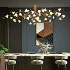 Flower Bloom Branch Brass Chandelier - Brass and WhiteDia 55.1″(140cm) x H 19.7″(50cm)Blushlighting