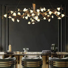 Flower Bloom Branch Brass Chandelier - Blushlighting