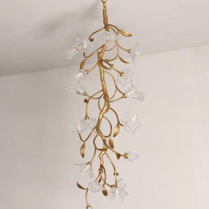 Flower Craftsman Chandelier - L 15.7″(40cm) x H 59″(150cm)Blushlighting