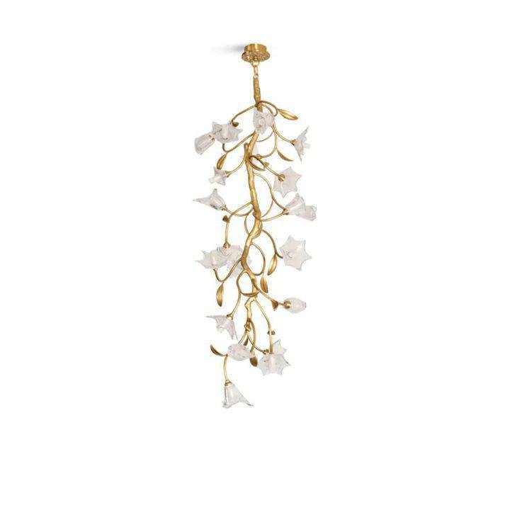 Flower Craftsman Chandelier - L 15.7″(40cm) x H 59″(150cm)Blushlighting