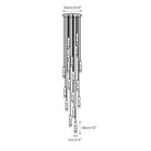 Flute Alabaster Chandelier - 2 headsBrass & WhiteBlushlighting