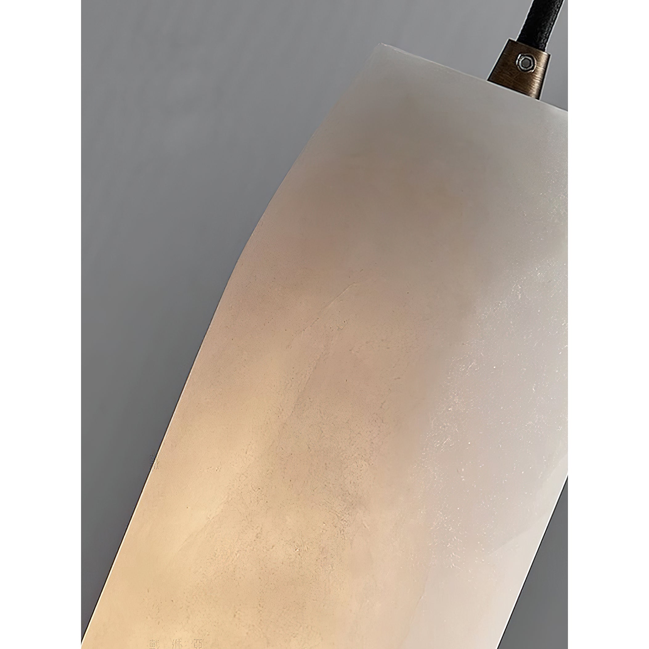 Flute Alabaster Chandelier - 2 headsBrass & WhiteBlushlighting