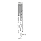 Flute Alabaster Chandelier - 2 headsBrass & WhiteBlushlighting
