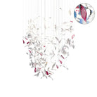 Flying Glass Feather Chandelier - L 100cm x W 60cm x H 150cm / L 39.4" x W 23.6" x H 59.1"Blushlighting