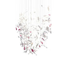 Flying Glass Feather Chandelier - L 100cm x W 60cm x H 150cm / L 39.4" x W 23.6" x H 59.1"Blushlighting