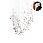 Flying Glass Feather Chandelier - L 100cm x W 60cm x H 150cm / L 39.4" x W 23.6" x H 59.1"Blushlighting